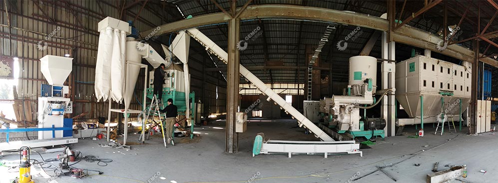 low cost industrial hardwood pellet production line