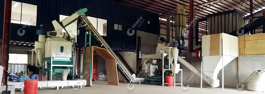 wood pellet making line for sale at low cost