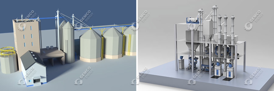 how to design animal feed mill plant layout